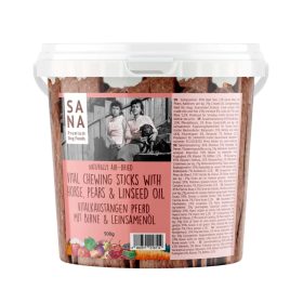 Sana fogtisztító rágórúd ló körte és lenmagolaj 500g 2