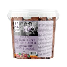 Sana fogtisztító rágórúd pulyka, biotin és lenmag olaj 150g4