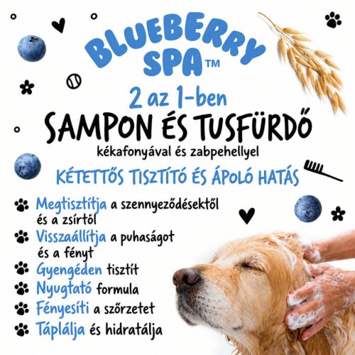 Bugalugs Blueberry Spa kutyasampon 500ml