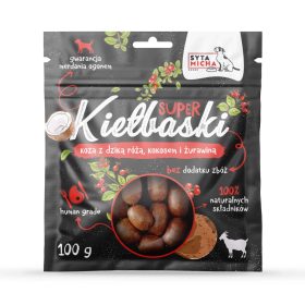   Syta Micha kolbászka kecskével, vadrózsával és kókusszal 100g