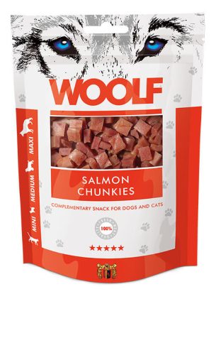 Woolf Chunkies jutalomfalat lazac 100g