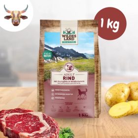   Wildes Land - Száraztáp marhahússal és burgonyával kutyáknak - 1 kg