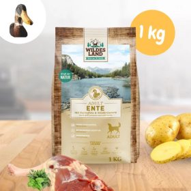   Wildes Land - Száraztáp kacsával és burgonyával kutyáknak - 1 kg