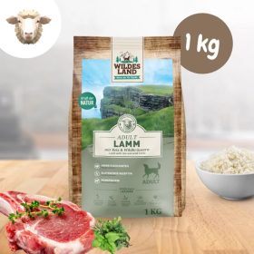   Wildes Land - Száraztáp báránnyal és rizzsel kutyáknak - 1 kg