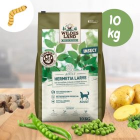   Wildes Land - Száraztáp rovarfehérjével, burgonyával és borsóval kutyáknak - 10 kg