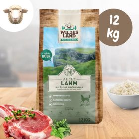   Wildes Land - Száraztáp báránnyal és rizzsel kutyáknak - 12 kg
