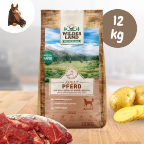   Wildes Land - Száraztáp lóhússal és burgonyával kutyáknak - 12 kg