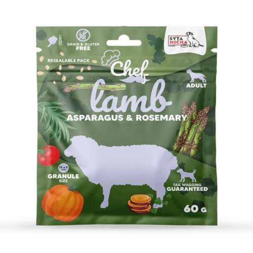 Syta Micha száraztáp bárány málna és sütőtök kölyökkutyáknak 60g